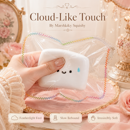 Cute Squishy Stress Relief Toy Slow Rising Sensory Silicone Squeeze Desk Toy For Anxiety Relief Fun Aesthetic Office Accessories Christmas Birthday Gift For Teens Friends For Daily Use