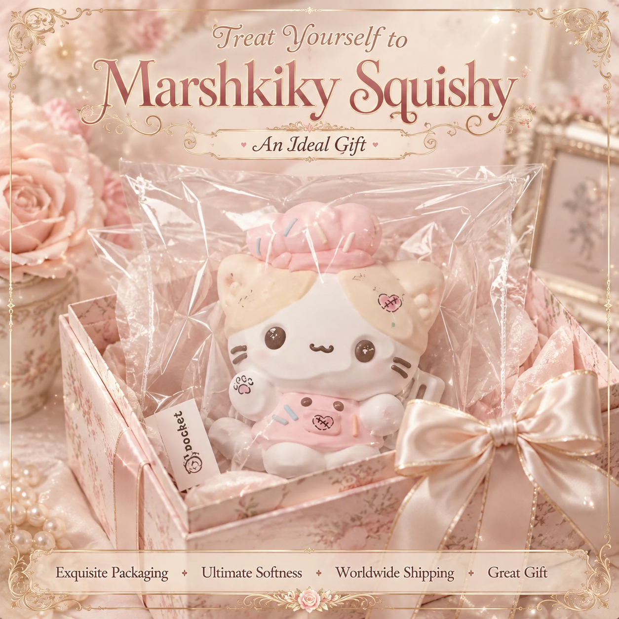 Cat Squishy Toy Food Grade Silicone Slow Rising Fidget Toy Sensory Stress Relief Cute Desk Toy For Anxiety Relief Birthday Christmas Gift For Teens Gift For Women