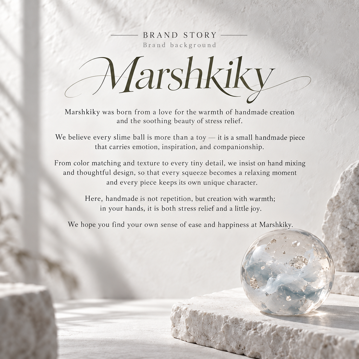 Marshkiky brand philosophy graphic