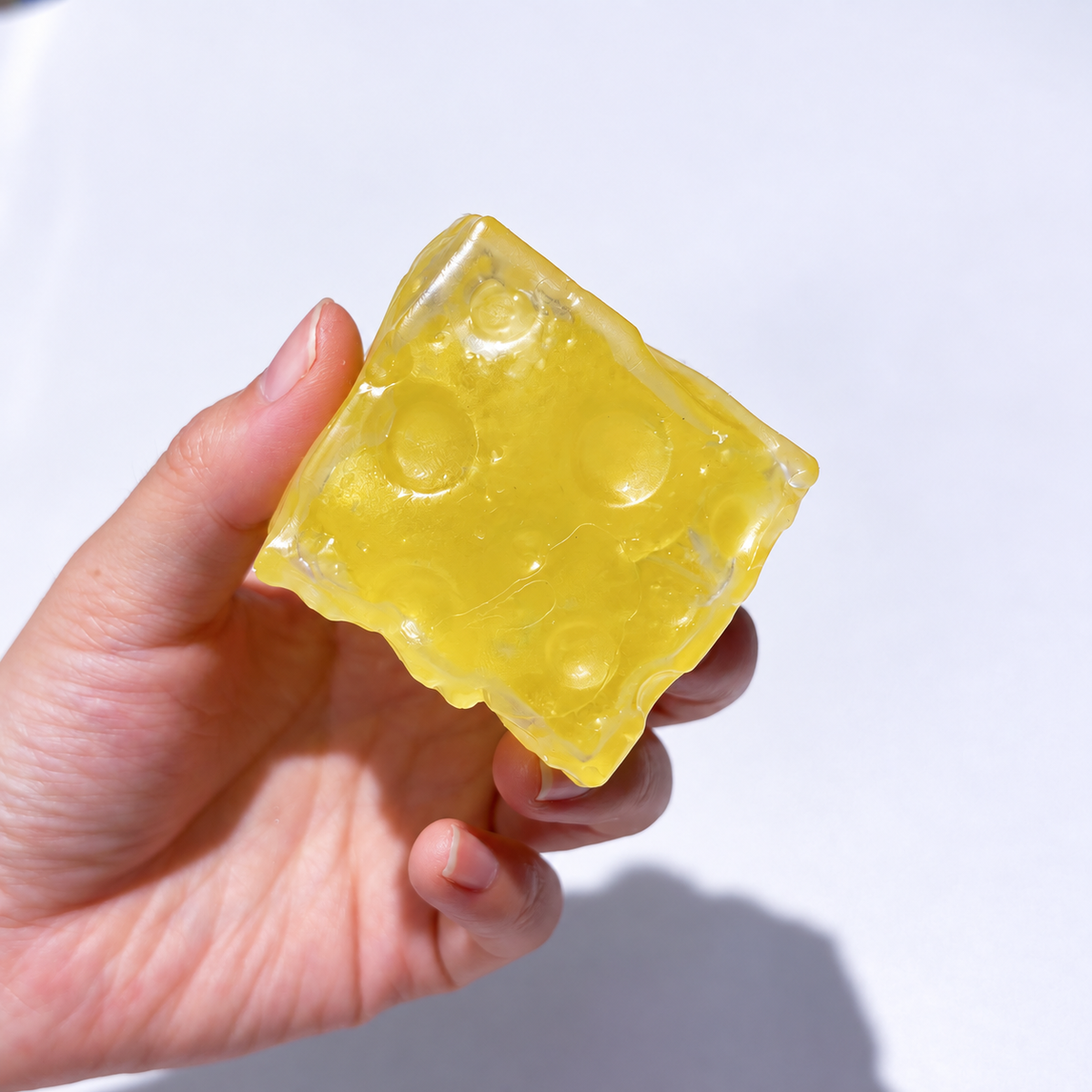 🍯🧀 Honey Cheese Cube Resin Sensory Squishy Bal