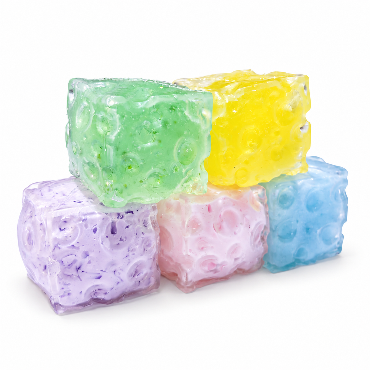 🍯🧀 Honey Cheese Cube Resin Sensory Squishy Bal