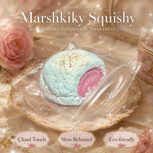 Cute Puff Shaped Squishy Toy Food Grade Silicone Sensory Fidget Toy For Anxiety Relief Dough Like Texture Hand Exerciser Kawaii Desk Accessory Christmas Gift For Teens And Women
