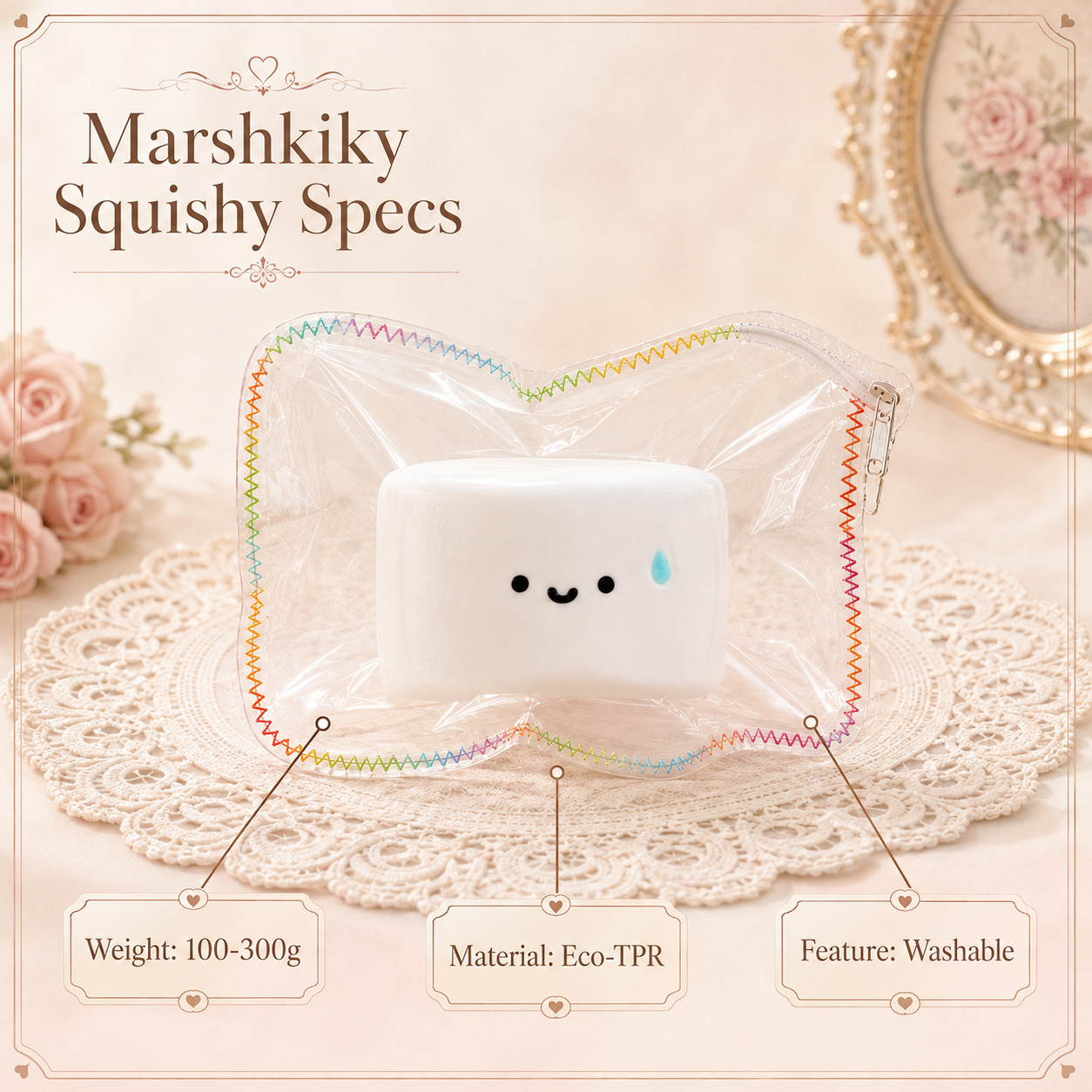 Cute Squishy Stress Relief Toy Slow Rising Sensory Silicone Squeeze Desk Toy For Anxiety Relief Fun Aesthetic Office Accessories Christmas Birthday Gift For Teens Friends For Daily Use