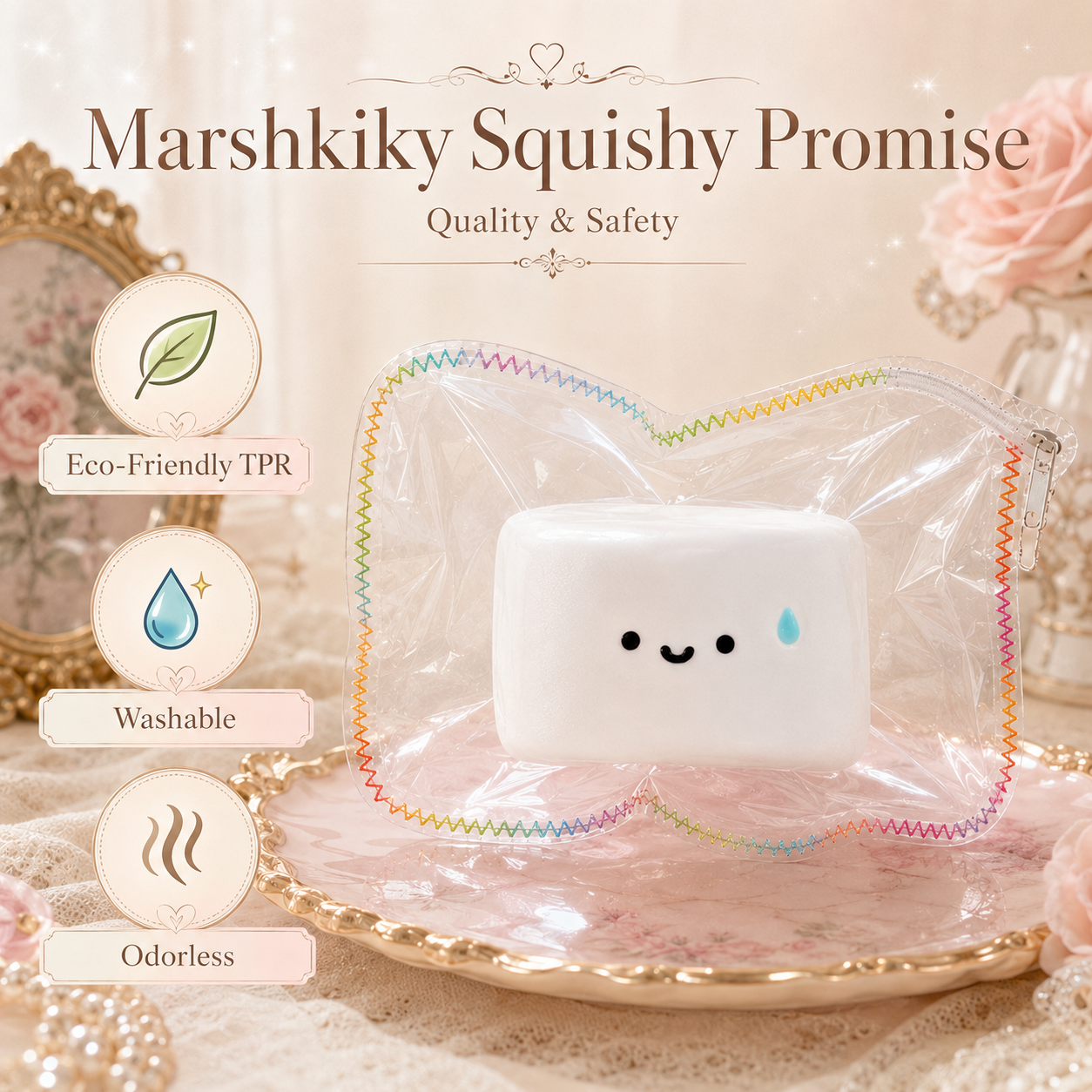 Cute Squishy Stress Relief Toy Slow Rising Sensory Silicone Squeeze Desk Toy For Anxiety Relief Fun Aesthetic Office Accessories Christmas Birthday Gift For Teens Friends For Daily Use