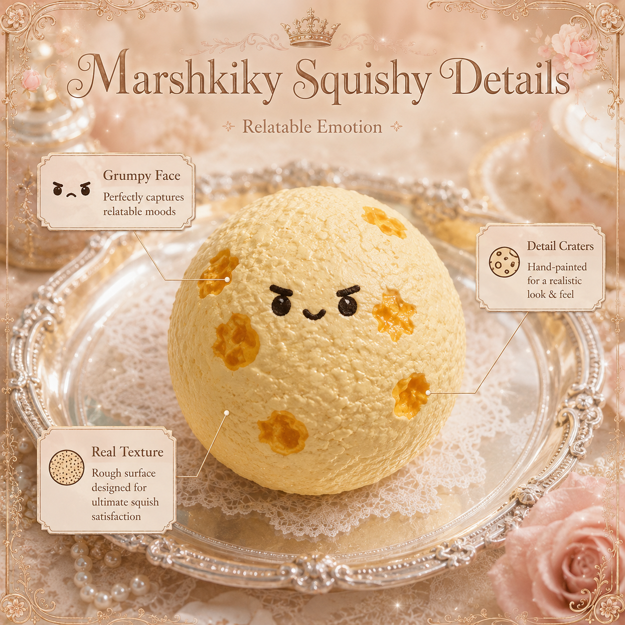 Angry Potato Squishy Toy Silicone Stress Relief Fidget Squeeze Toy Sensory Desk Accessory Funny Gag Gift Christmas Birthday Present Gift For Teens Adults Office Workers