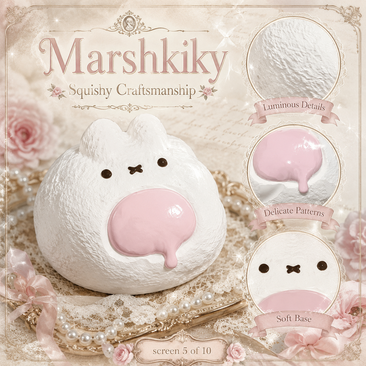 Cute Squishy Toy Food Grade Silicone Rabbit Sensory Squeeze Toy Fidget Desk Toy For Stress Relief Kawaii Animal Valentine Day Birthday Gift For Women Gift For Girls For Home Office