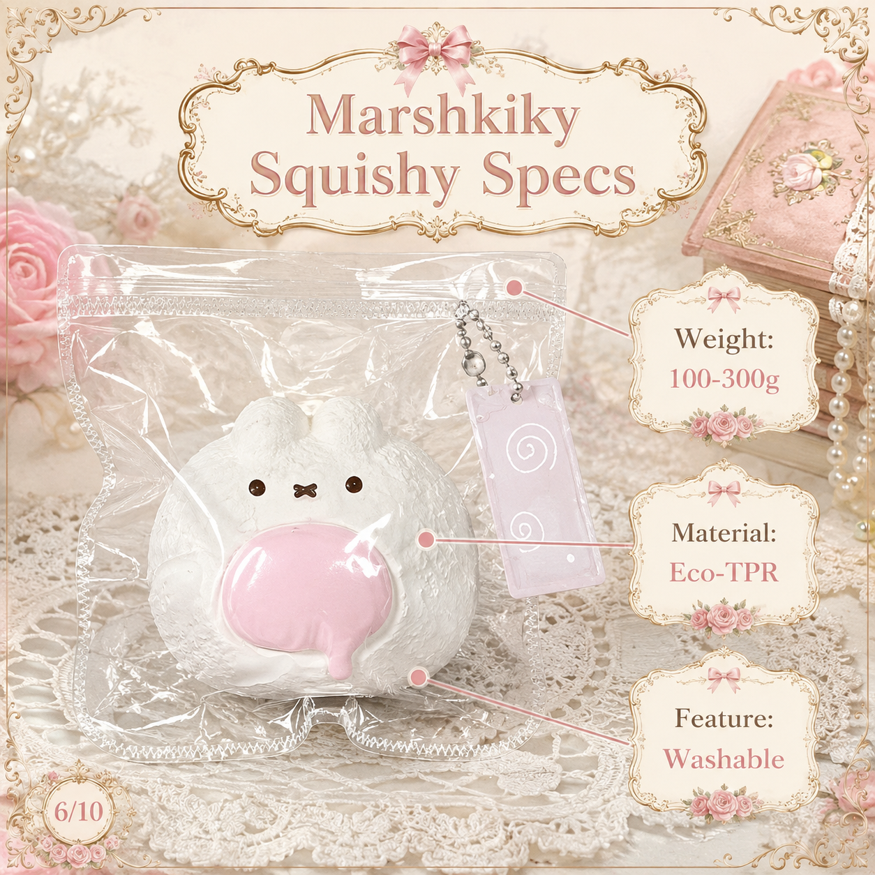 Cute Squishy Toy Food Grade Silicone Rabbit Sensory Squeeze Toy Fidget Desk Toy For Stress Relief Kawaii Animal Valentine Day Birthday Gift For Women Gift For Girls For Home Office