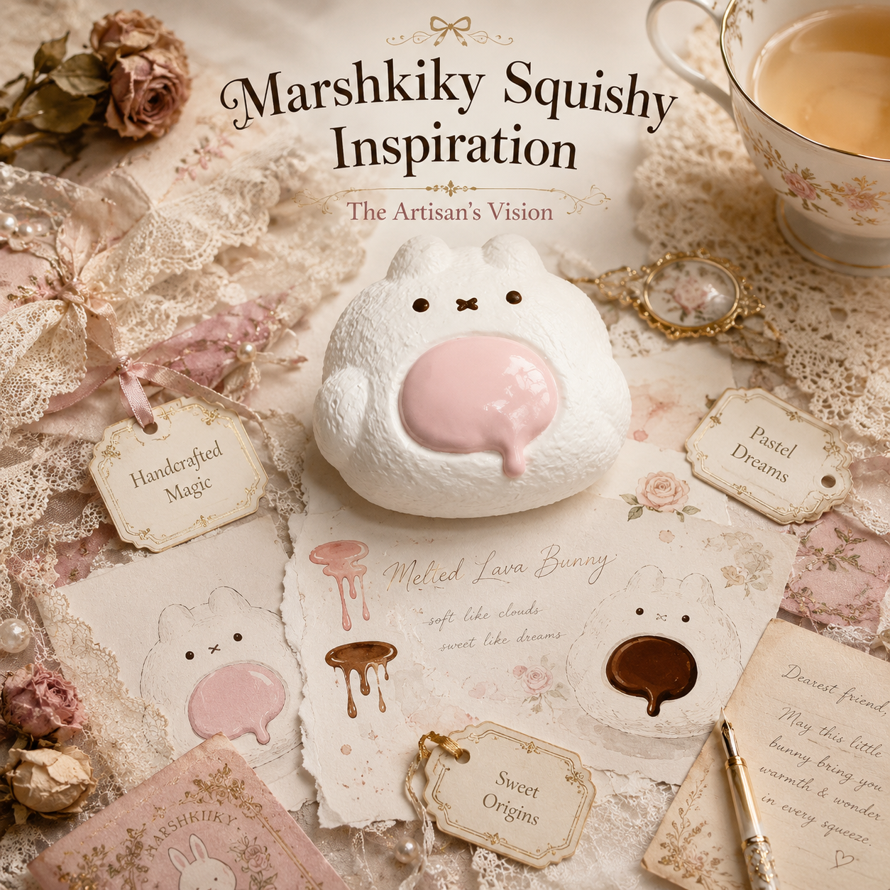 Cute Squishy Toy Food Grade Silicone Rabbit Sensory Squeeze Toy Fidget Desk Toy For Stress Relief Kawaii Animal Valentine Day Birthday Gift For Women Gift For Girls For Home Office
