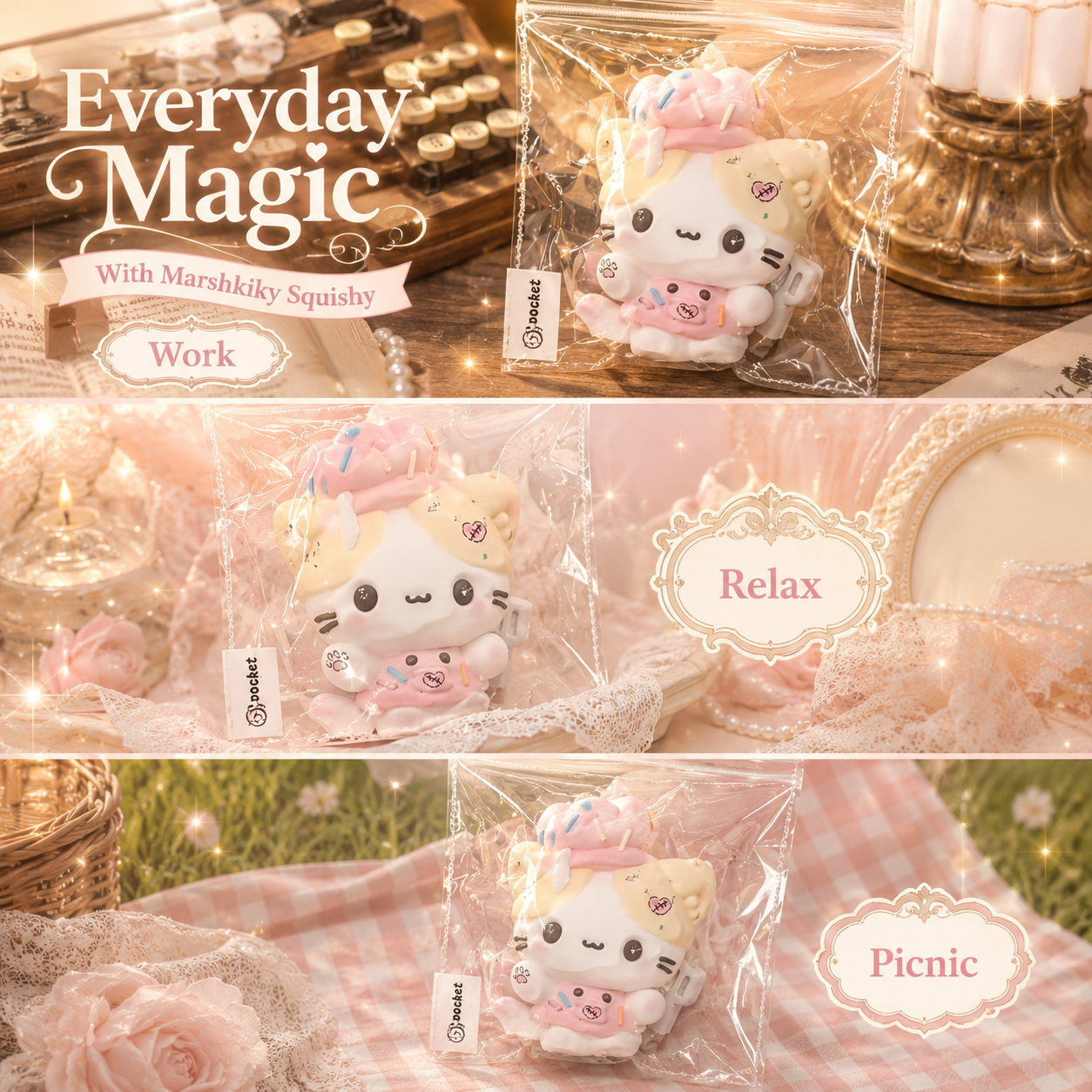 Cat Squishy Toy Food Grade Silicone Slow Rising Fidget Toy Sensory Stress Relief Cute Desk Toy For Anxiety Relief Birthday Christmas Gift For Teens Gift For Women