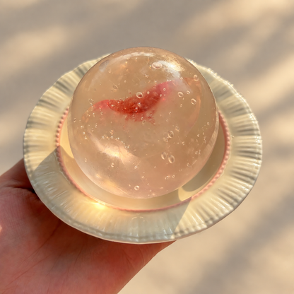 Fizzy Fruit Soda Shaped Squishy Toy Clear TPR Sensory Fidget Toy For Anxiety Relief Water Ball