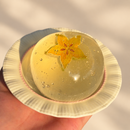 Fizzy Fruit Soda Shaped Squishy Toy Clear TPR Sensory Fidget Toy For Anxiety Relief Water Ball