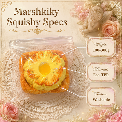 Pineapple Toast Squishy Toy Slow Rising Fake Food Sensory Stress Relief Toy Soft Silicone Squeeze Toy For Adults Office Desk Accessories Funny Christmas Birthday Gift For Teens For Women For Office Use