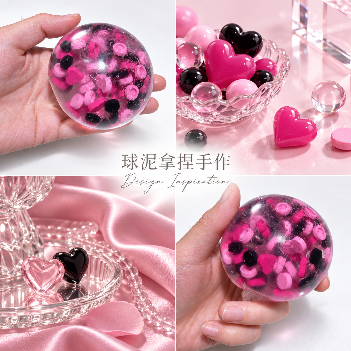 Design inspiration image for Pink Black Sweetheart. Concept reference; final item details may differ.